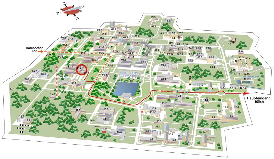 Area map and aproach to IEK-8